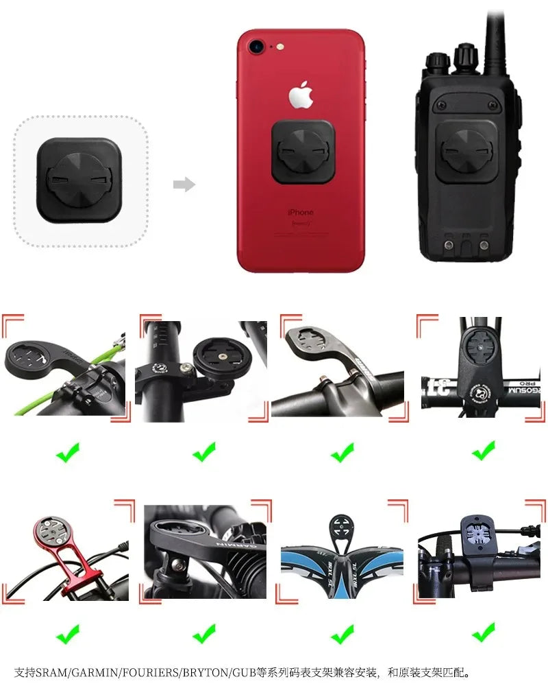 Bike Computer Adhesive Mount Sticker GPS Speedometer Bracket Base