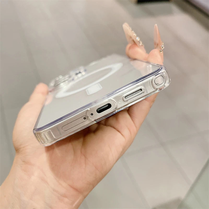 Magnetic Clear MagSafe Case for Samsung Galaxy S21 S22 S23 S24 S25 S26