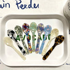 11CM Acrylic Ice Spoon – Colorful Coffee, Caviar & Dessert Stir Spoon