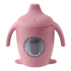 Kids Silicone Water Bottle with Handle Toddler Cup