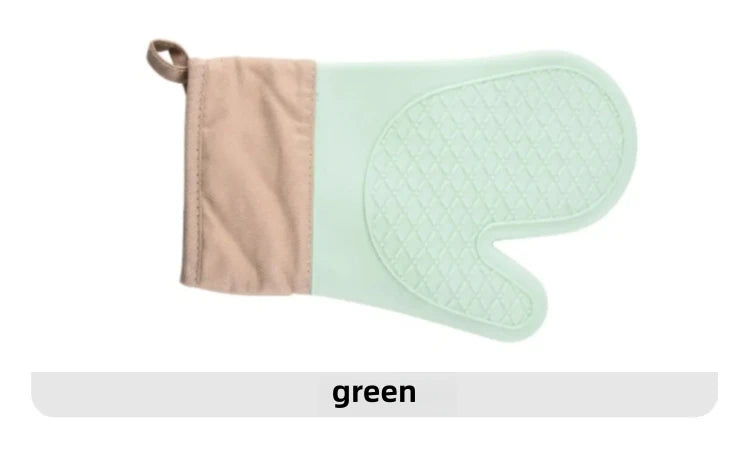 Silicone Insulated Gloves Heat Resistant Anti-Slip Kitchen Oven Mitts