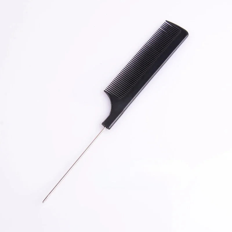 Rat Tail Comb | Fine Tooth Stainless Steel Salon Comb