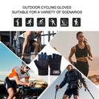 Fingerless Wrist Support Gloves Gym Cycling Fitness Anti Slip Gloves