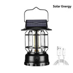 2-in-1 Solar Camping Lantern USB Rechargeable Light