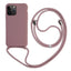 Crossbody Strap Silicone Case for iPhone 11 12 13 14 15 16 Pro Max