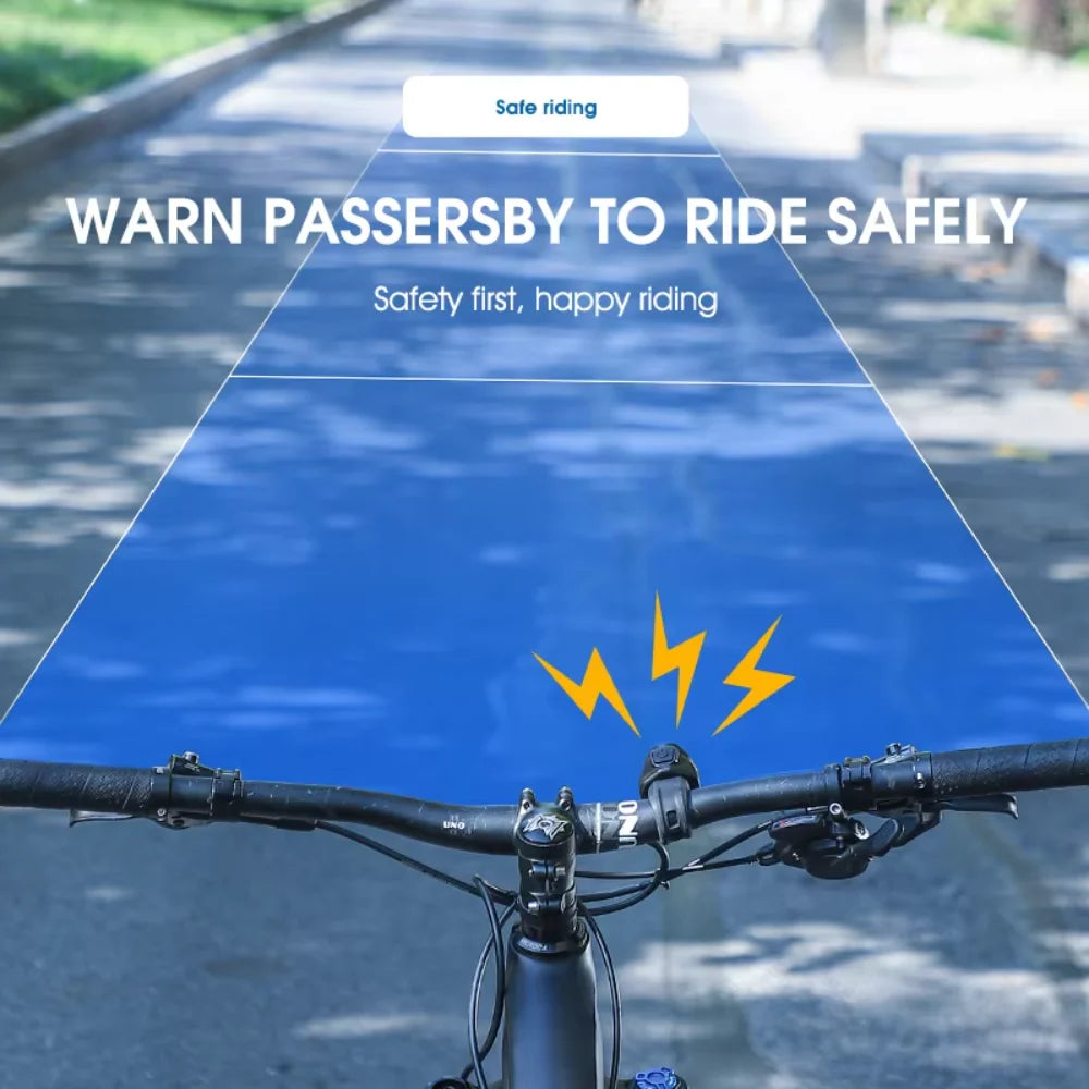 WEST BIKING USB Rechargeable Electric Bike Bell Safety Warning Horn