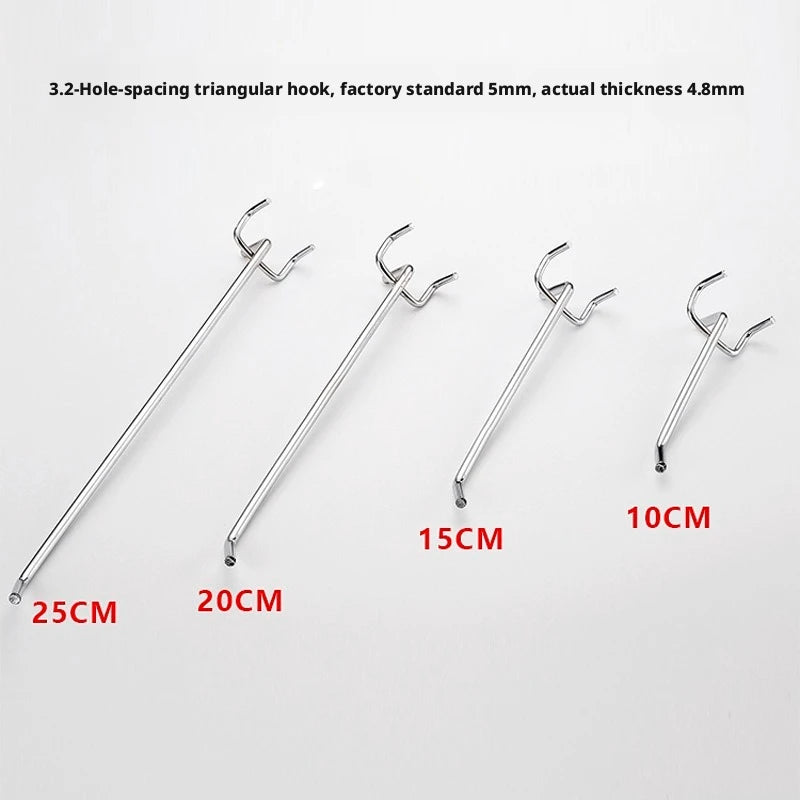 Pegboard Hooks Pack of 10 Heavy Duty Wall Organizer Hanging Hooks Secondary image