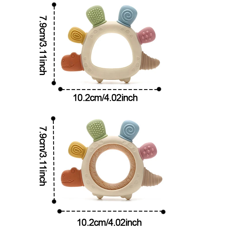 Baby Dinosaur Silicone Teether BPA Free Chew Toy