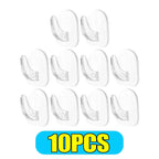 Mini Clear Adhesive Wall Hooks Transparent Sticky Storage Hooks