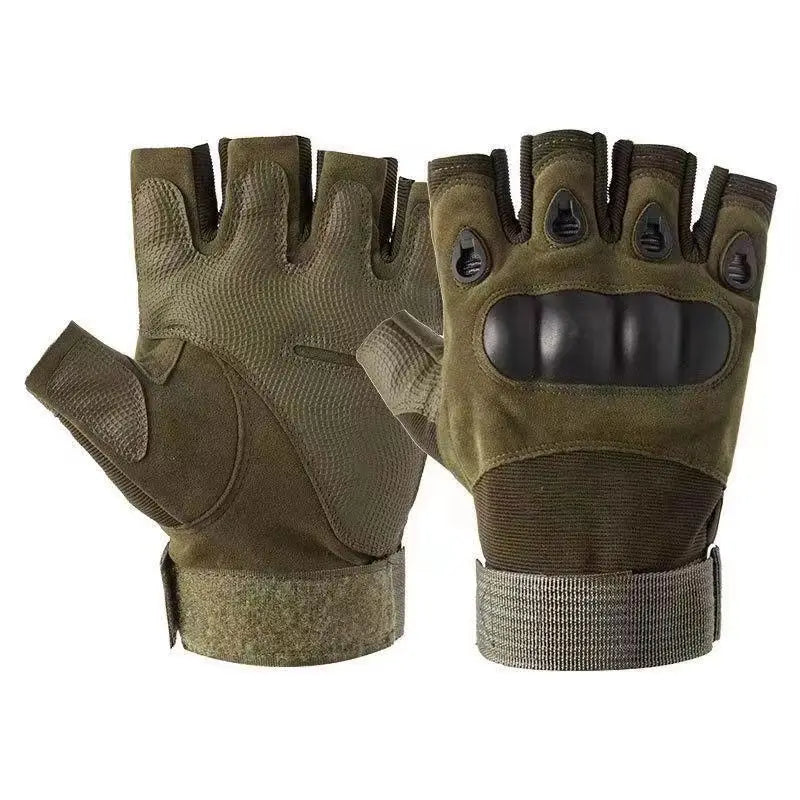 Tactical Gloves Anti Slip Half Finger Gym Fitness Wear Resistant Grips