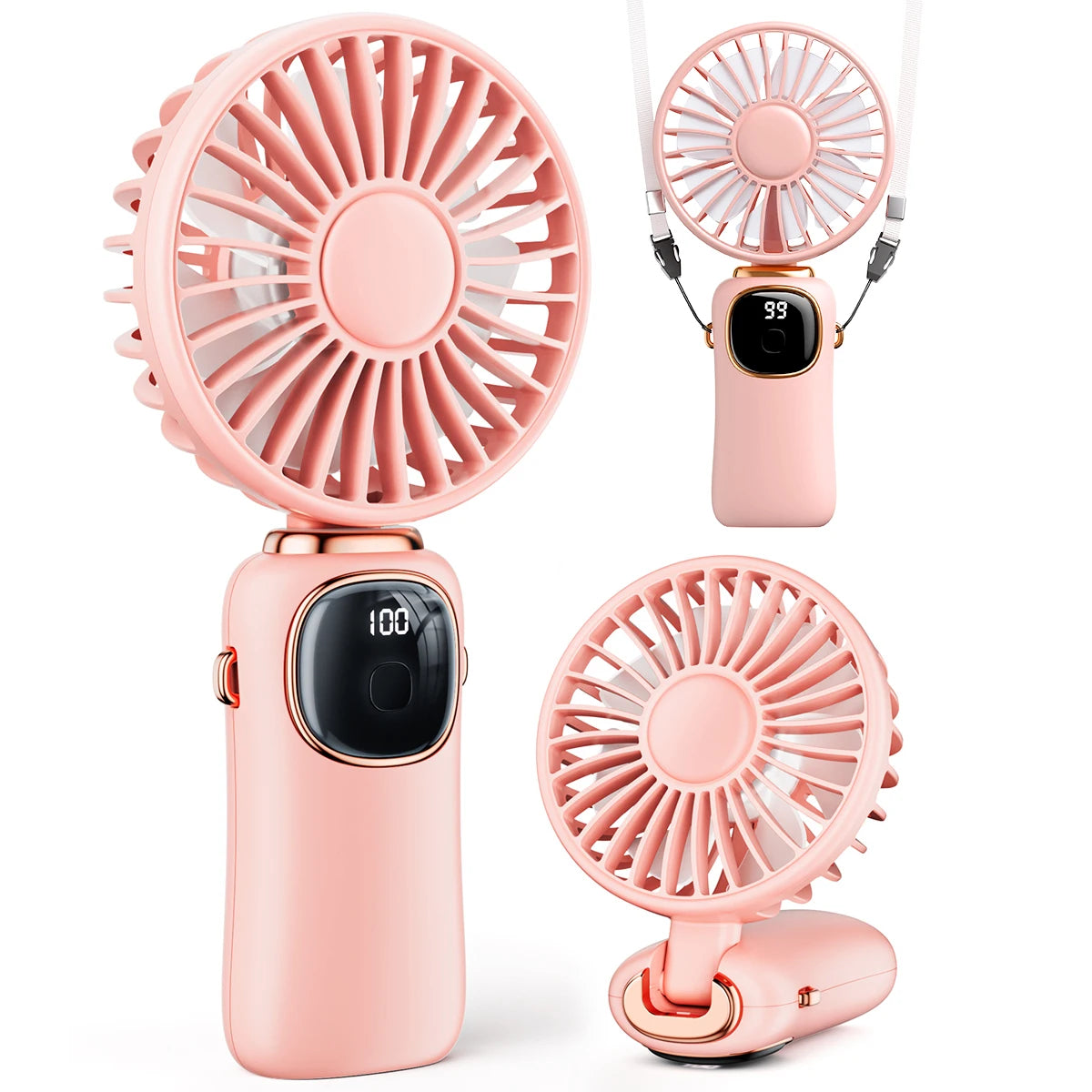 Coldsky 4000mAh Mini Fan UK 5-Speed 3-in-1 Portable Fan