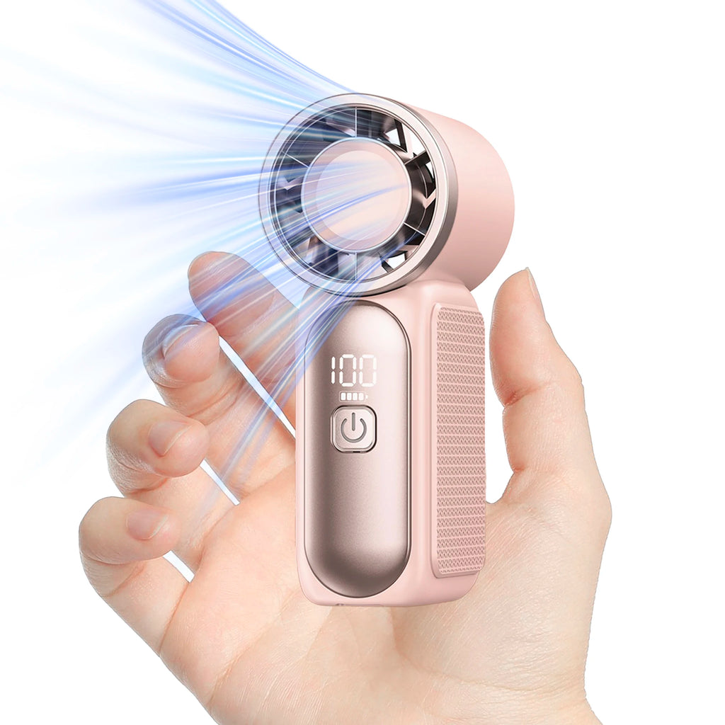 Mini Turbo Handheld Fan 3600mAh USB Rechargeable Portable Fan