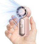 Mini Turbo Handheld Fan 3600mAh USB Rechargeable Portable Fan