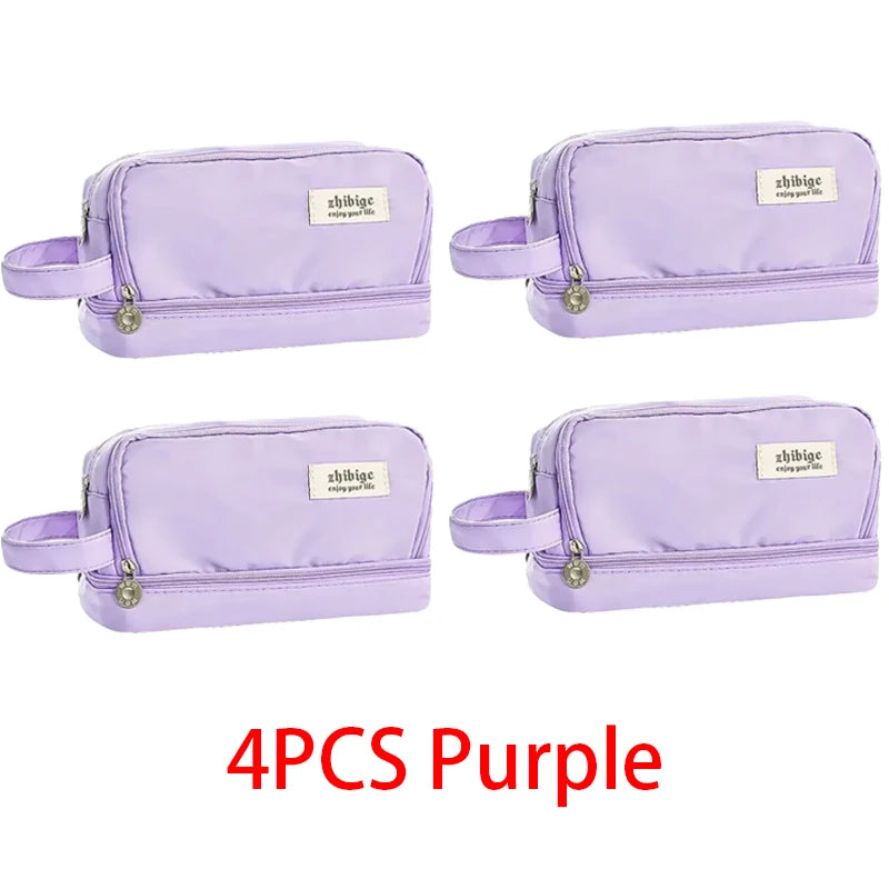Large Capacity Pencil Case Macaron Color School Pen Bag