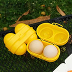 2 Grid Egg Storage Box Portable Camping Egg Holder