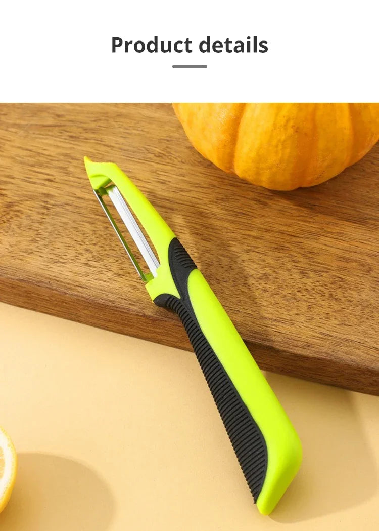 Stainless Steel Vegetable Peeler Anti Slip Handle Fruit & Potato Scraper