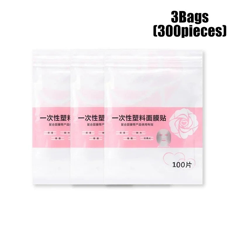 Disposable Face and Neck Mask Film for Deep Serum Absorption Spa