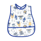 Cartoon EVA Waterproof Baby Bib with Pocket Feeding Apron