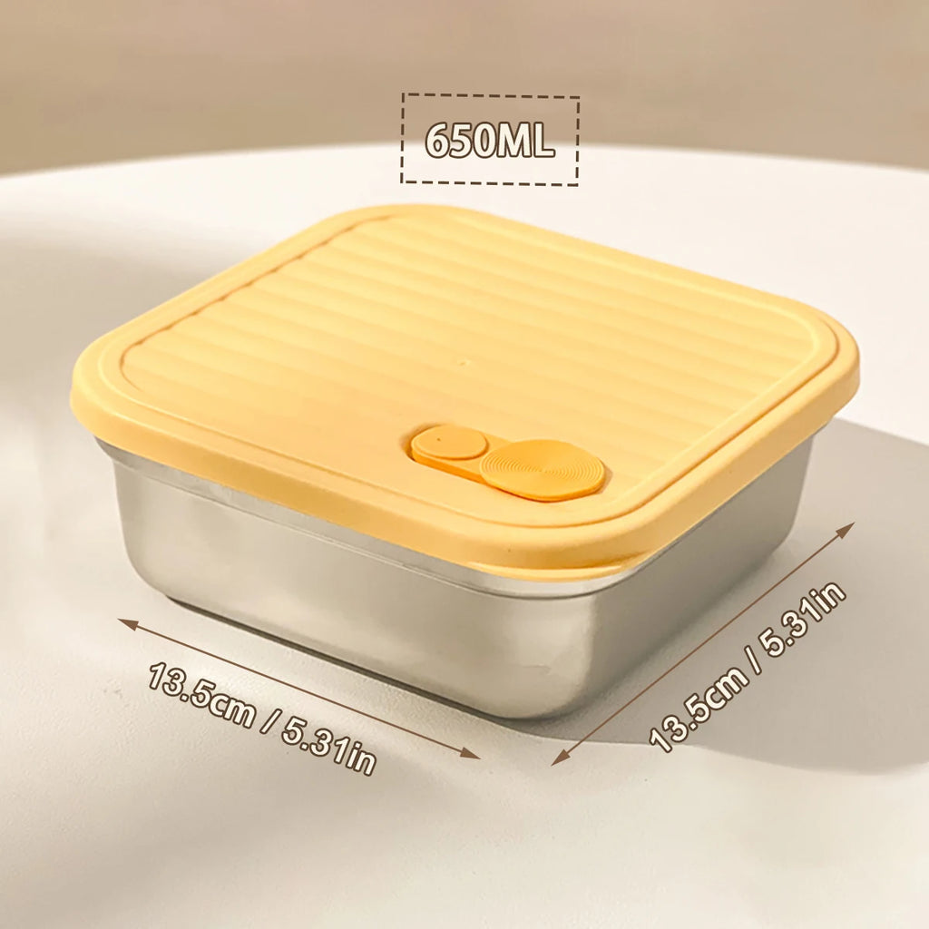 WORTHBUY 304 Stainless Steel Lunch Box Leakproof Stackable Food Container