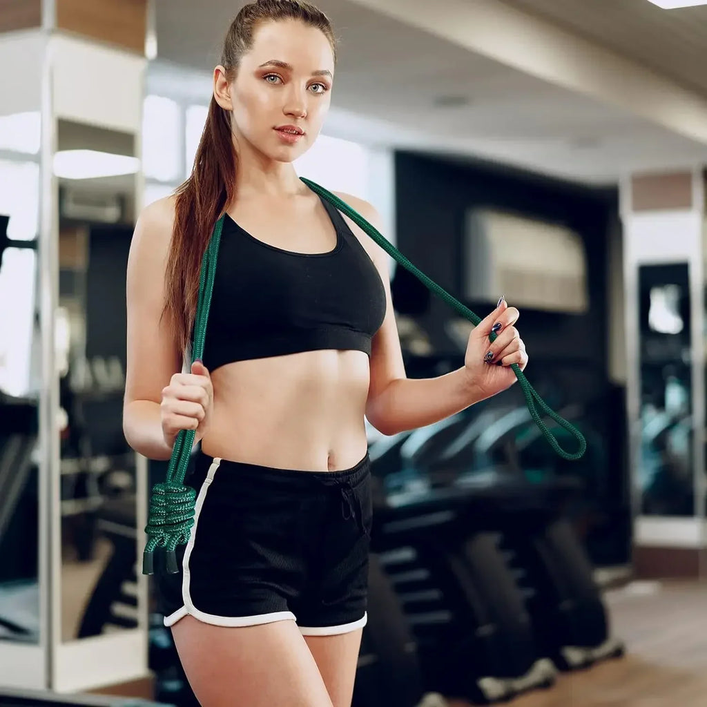 Adjustable Flow Exercise Jump Rope Double Braid Fitness Rope