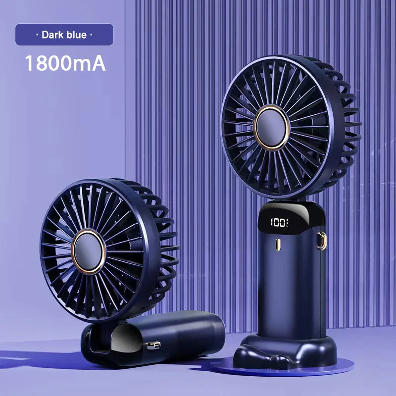 Foldable Mini Neck Fan USB Rechargeable 5-Speed Portable Fan