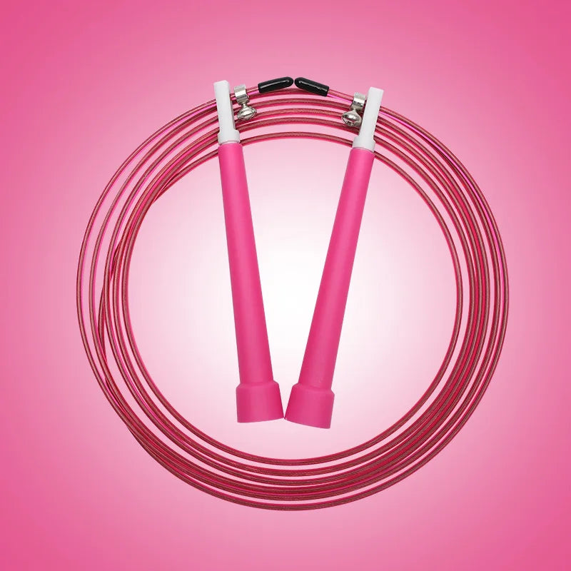 Steel Wire Speed Jump Rope Adjustable Tangle-Free Home Gym Cardio