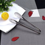 Kitchen Food Tongs Stainless Steel – Heat Resistant BBQ & Salad Serving Clip