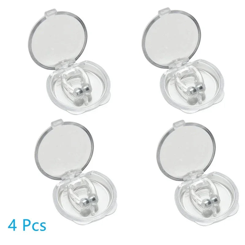 Magnetic Anti Snore Nose Clip Stop Snoring Sleep Aid Device With Case