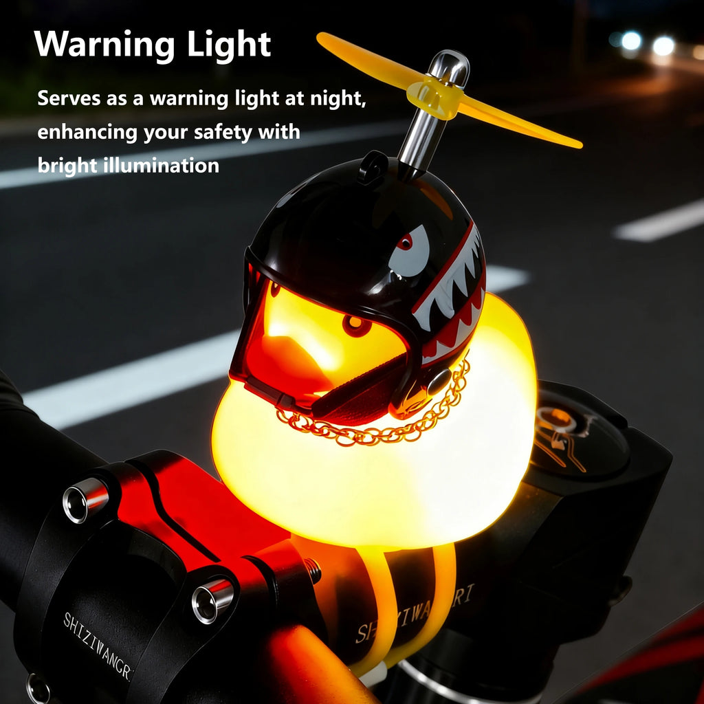 Yellow Duck Bicycle Bell Cute Cartoon Duck Bike Light Accessory