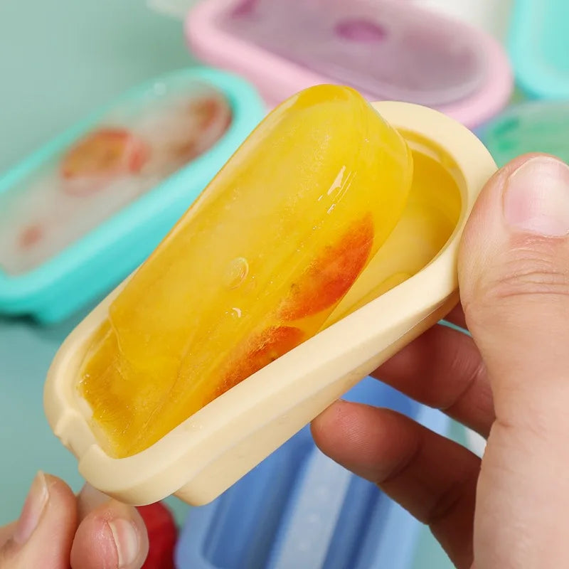 Popsicle Mold Set Silicone – DIY Ice Cream, Chocolate & Cream Ice Tray (1/4Pcs)
