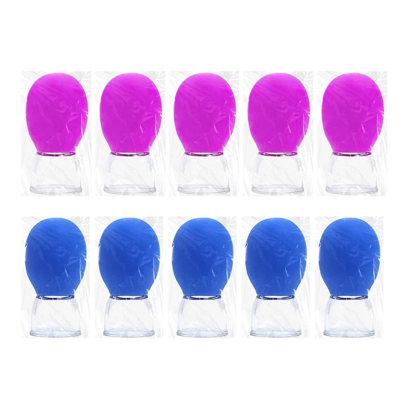 Silicone Vacuum Cupping Massage Set Body Face Cellulite Tool