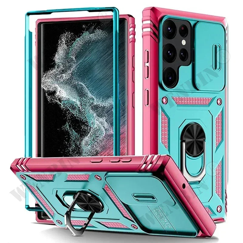 Heavy Duty Kickstand Case for Samsung Galaxy S23 S24 S25 S26
