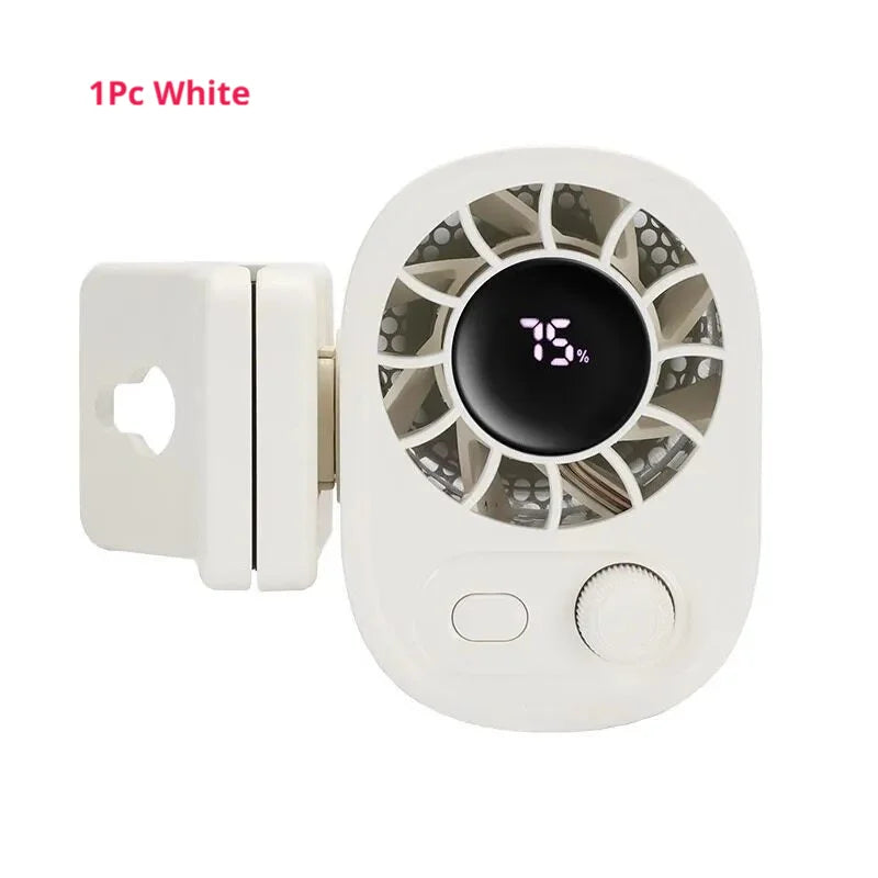Clip-On Car Fan UK 100-Speed 360° USB Rechargeable Fan