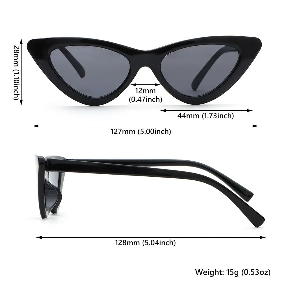 Kids Cat Eye Sunglasses UV400 | Vintage Triangle Frame Shades