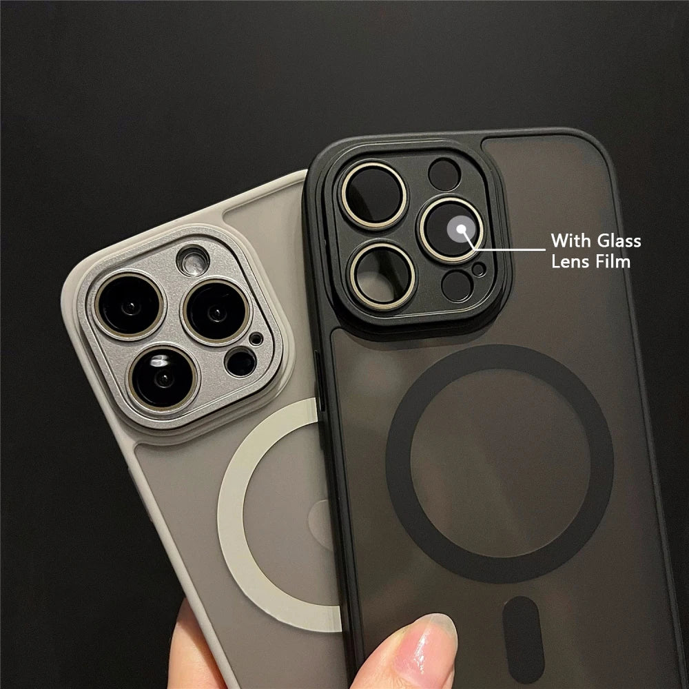 Luxury Armor For Magnetic Wireless Charging Case For iPhone 11 12 13 14 15 16 17 AirProMax Plus