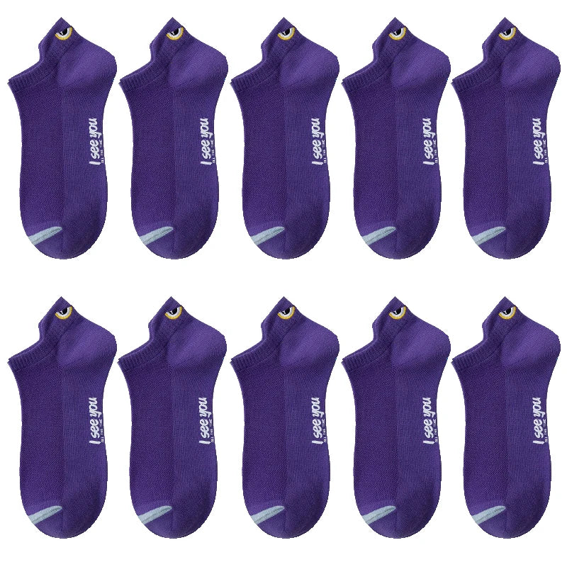 Ankle Socks Men Women Breathable Low Cut Casual Summer 5 - 10 Pairs