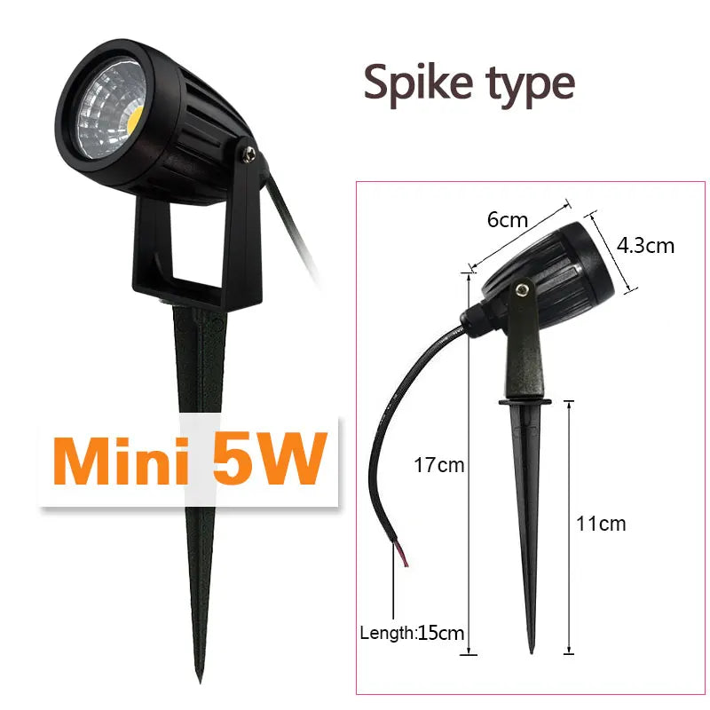 LED COB Garden Spotlight Waterproof Lawn Light