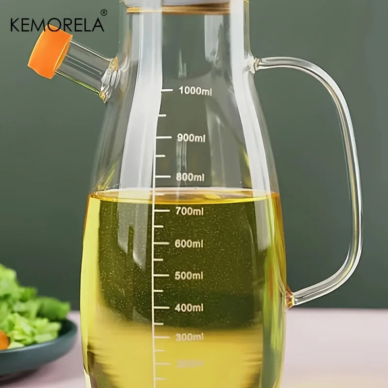 KEMORELA Glass Olive Oil Bottle Leak-Proof Kitchen Oil Dispenser Secondary image