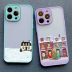 Rural Snow Scenery Phone Case for iPhone 16 15 14 13 12 11 Pro Max