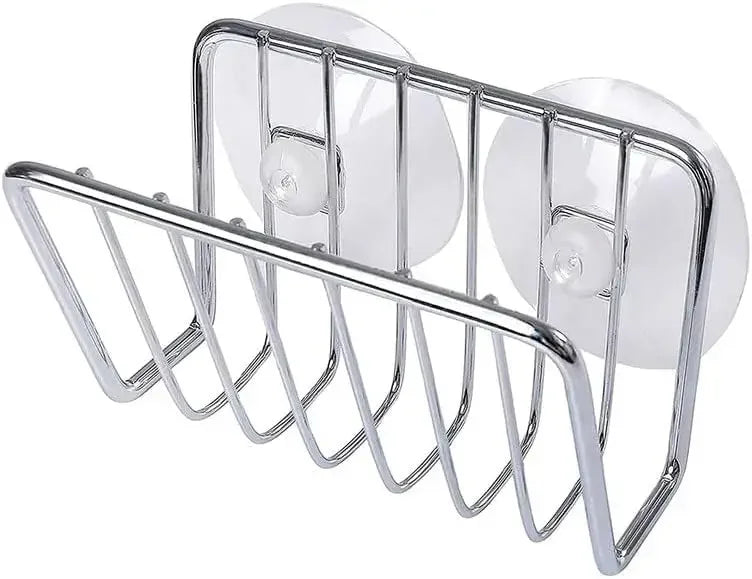 Stainless Steel Sponge Holder Suction Cup Kitchen Sink Caddy