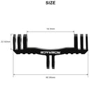 Dual Bike Computer Camera Mount Aluminum GoPro GPS Handlebar Bracket