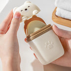 Cartoon Bear Soap Box – Waterproof Portable Travel & Bathroom Storage Case