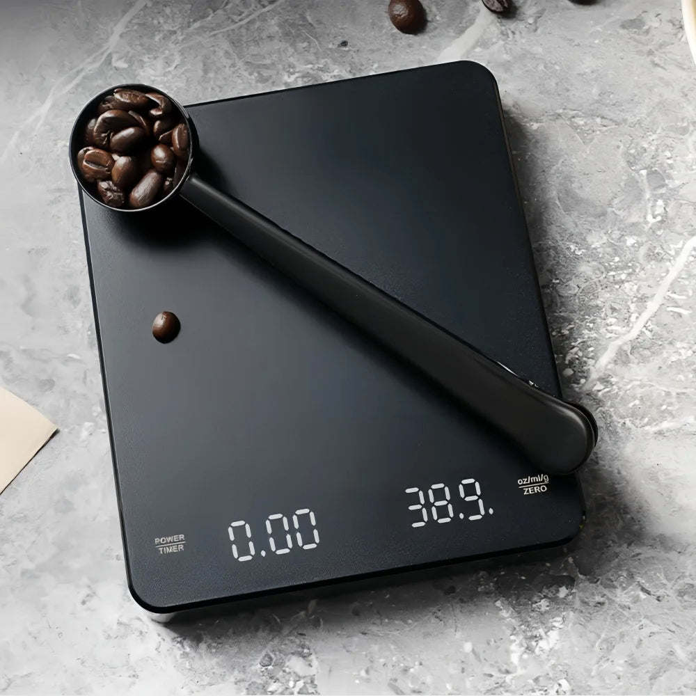 Digital Coffee Scale USB Rechargeable Timer Scale