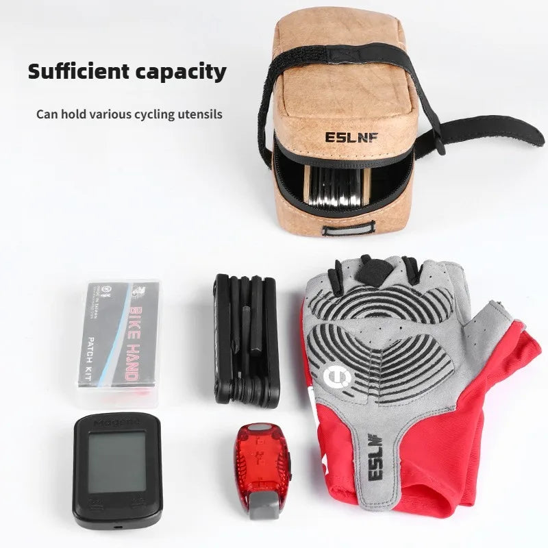 Waterproof MTB Bicycle Tail Saddle Bag Durable Rear Storage Bag Secondary image
