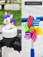 Unicorn Kids Bicycle Bell Cute Cartoon Super Loud Bike Horn