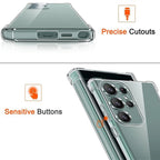 Clear Shockproof Case for Samsung Galaxy S21 S22 S23 S24 S25