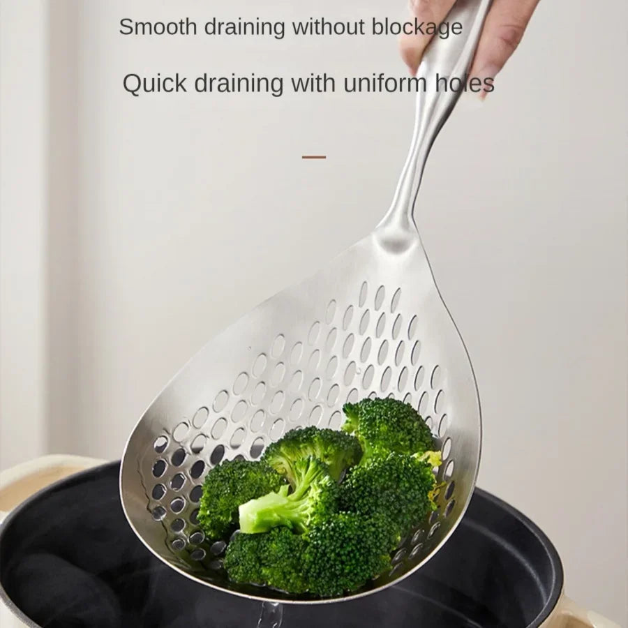 Stainless Steel Skimmer Spoon Large Food Strainer