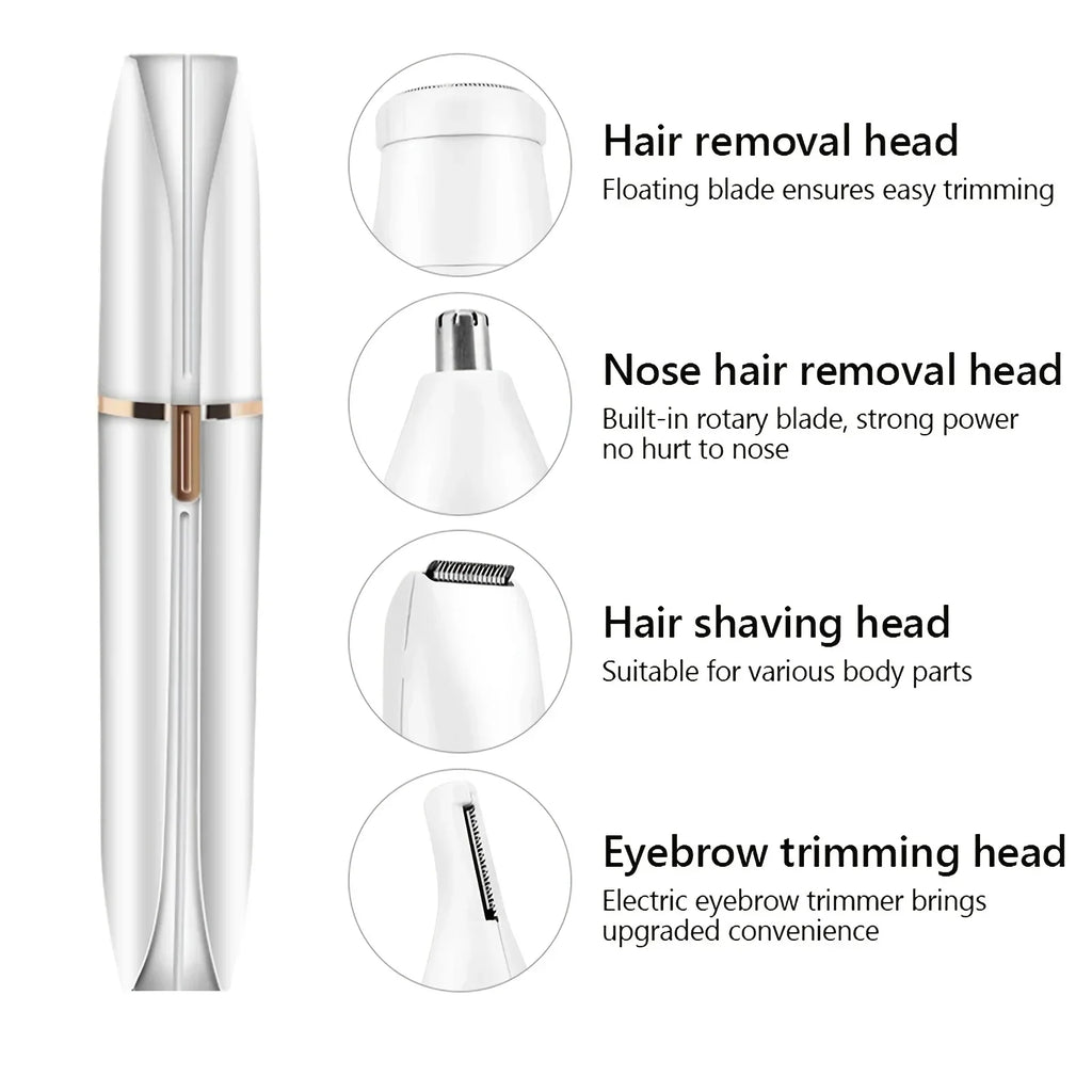 4 in 1 Electric Razor Women Shaver Epilator Nose Facial Bikini Trimmer