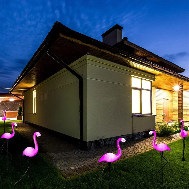 Flamingo Solar Garden Light Waterproof LED Stake