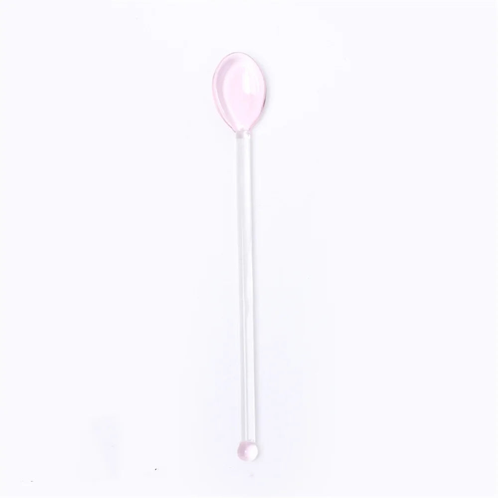 Glass Stirring Spoon Long Handle – Coffee, Milk Tea & Dessert Bar Tool